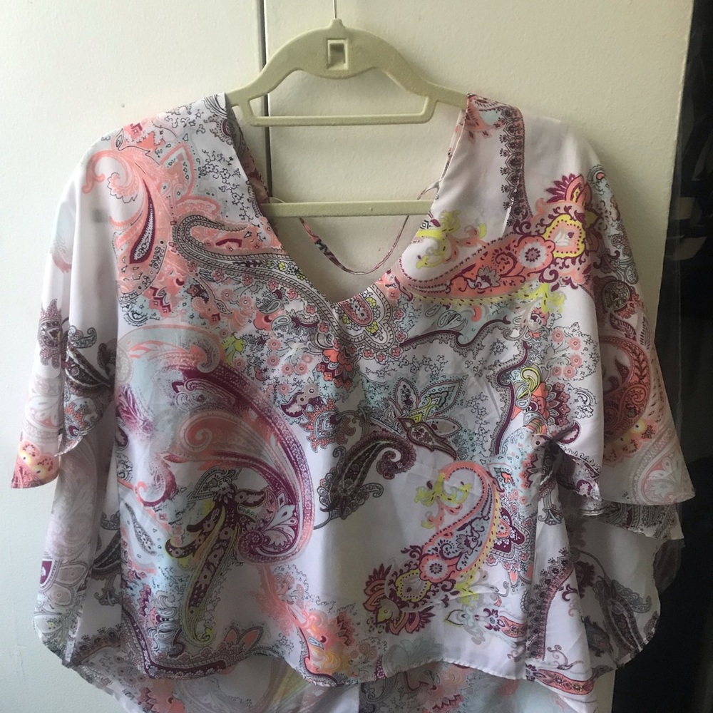 Bisou Bisou Michele Bohbot designer blouse